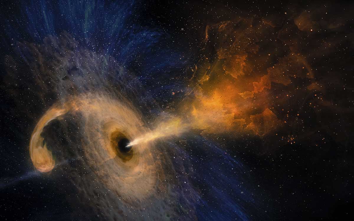 una nueva imagen del agujero negro de la vía láctea revela potentes campos magnéticos
