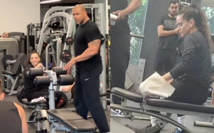 Videos | Así captaron a Rosalía en el gym antes de su concierto en el Zócalo