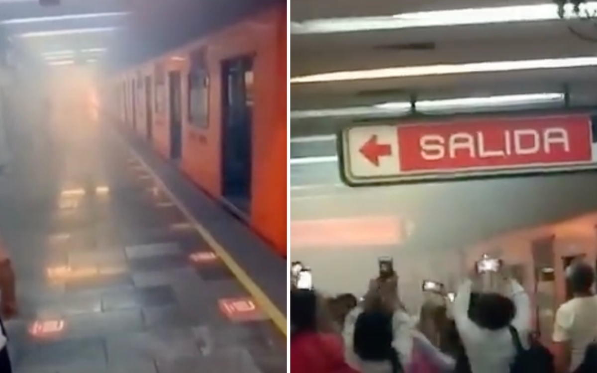 Videos Desalojan tren de la estación La Villa del Metro de la CDMX