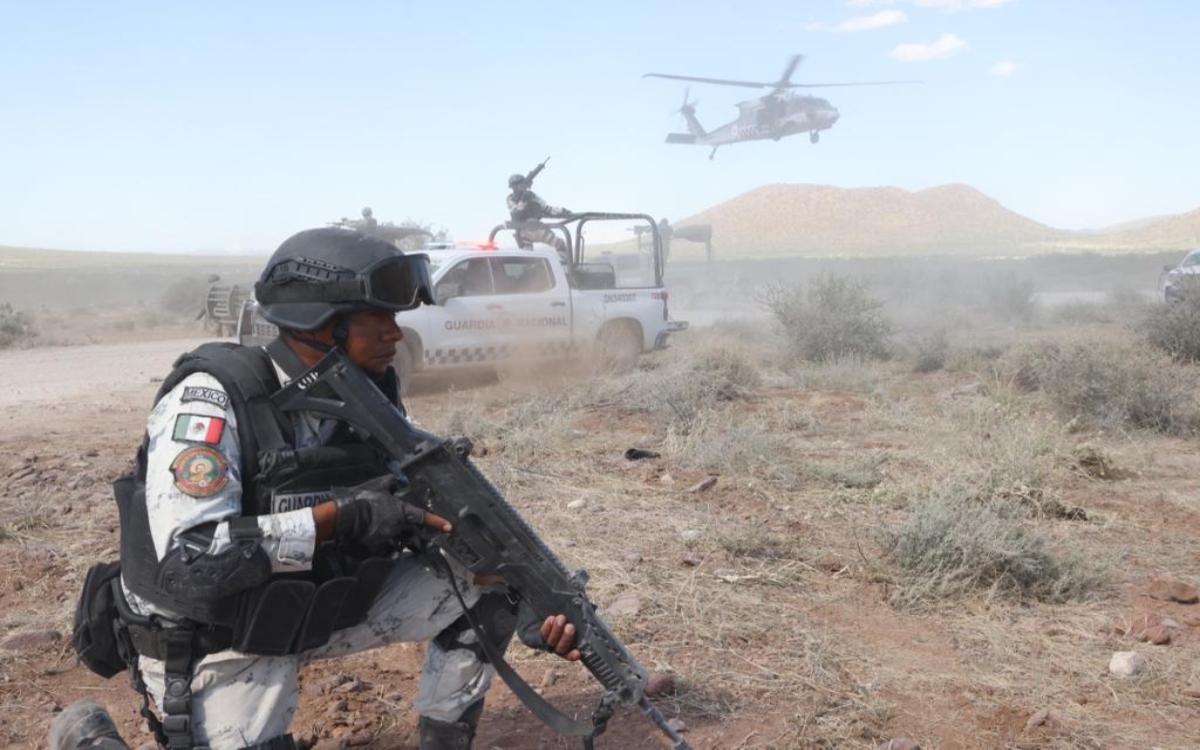 Entrenan a Guardia Nacional contra futuros 