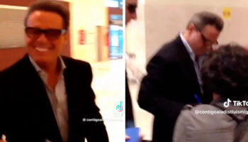 Captan a Luismi en aeropuerto y da autógrafo a fans | Video