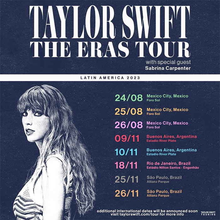 Es oficial, Taylor Swift llegará a México con 'The Eras Tour