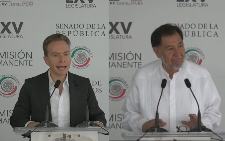 Noroña y Velasco piden licencia para buscar candidatura