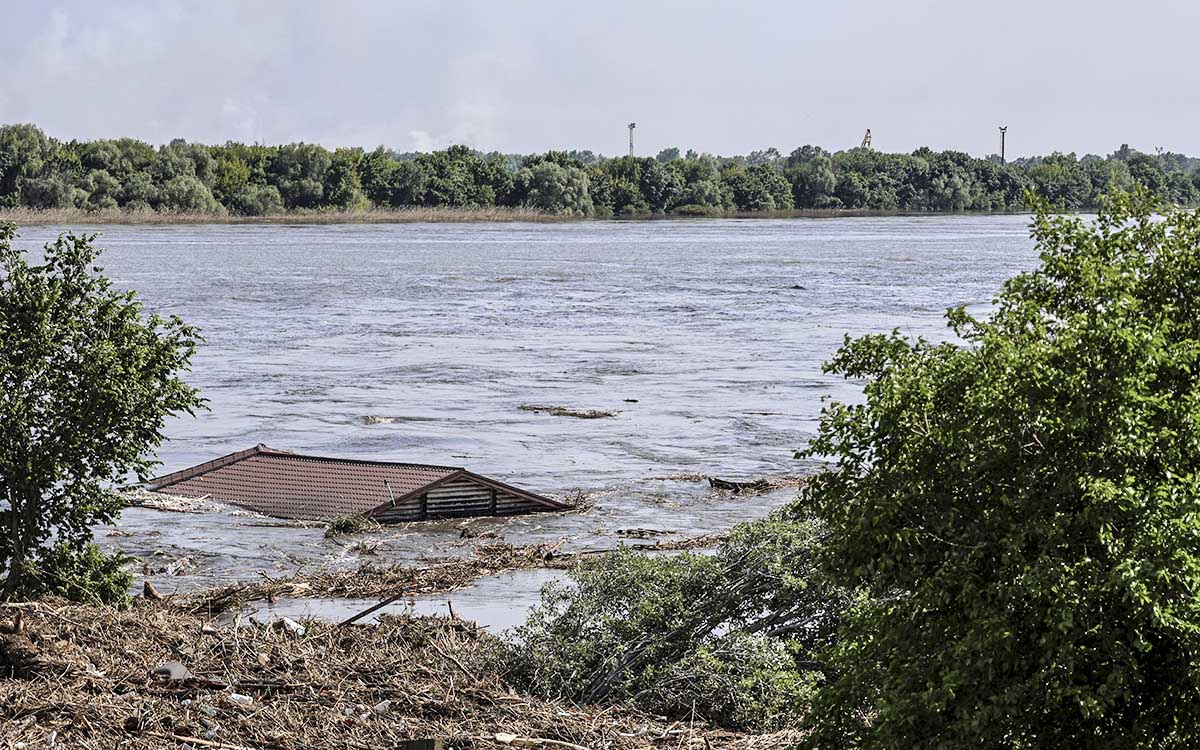 At least seven people missing after dam collapse in Ukraine