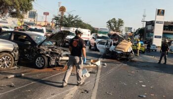 Video | Carambola en Nuevo León deja dos muertos y ocho heridos
