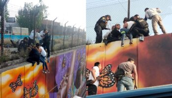 Video | Policías CDMX evitan que mujer se suicide en puente de la GAM