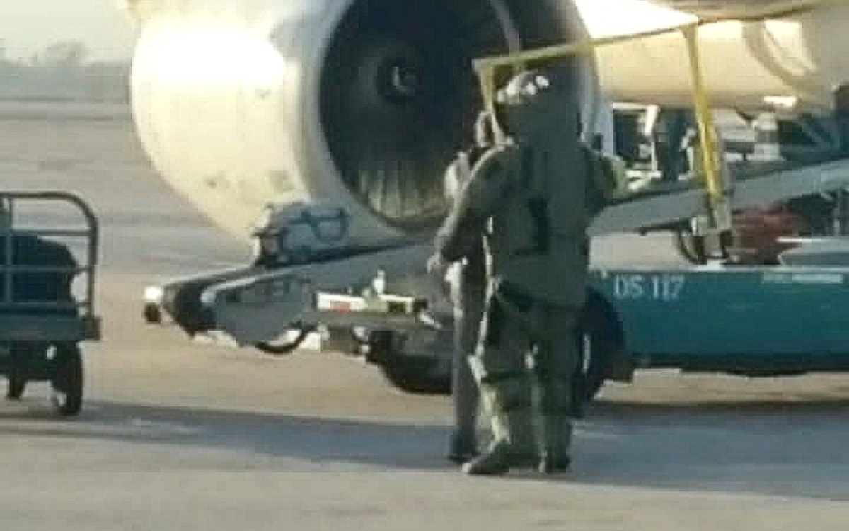 He jokes about bringing explosives and causes an airport closure in Argentina.