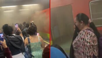 Videos | Desalojaron estación de la Línea 3 del Metro ante presencia de humo