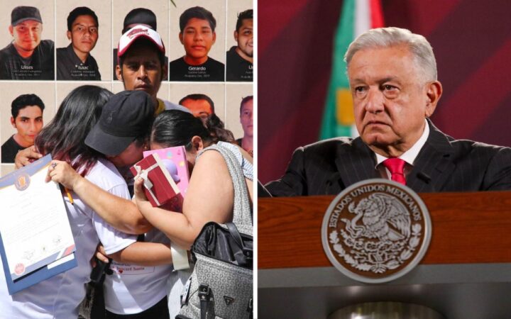 AMLO niega que deba algo a familiares de desaparecidos AMLO niega que deba algo a familiares de desaparecidos