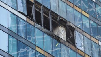 Drones atacan Moscú, edificio del distrito comercial es dañado nuevamente