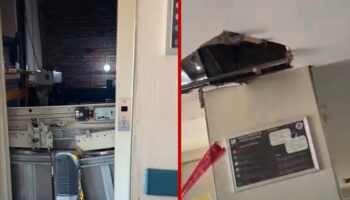 Se avería elevador del IMSS en Guadalajara; rescatan a 8 personas | Videos