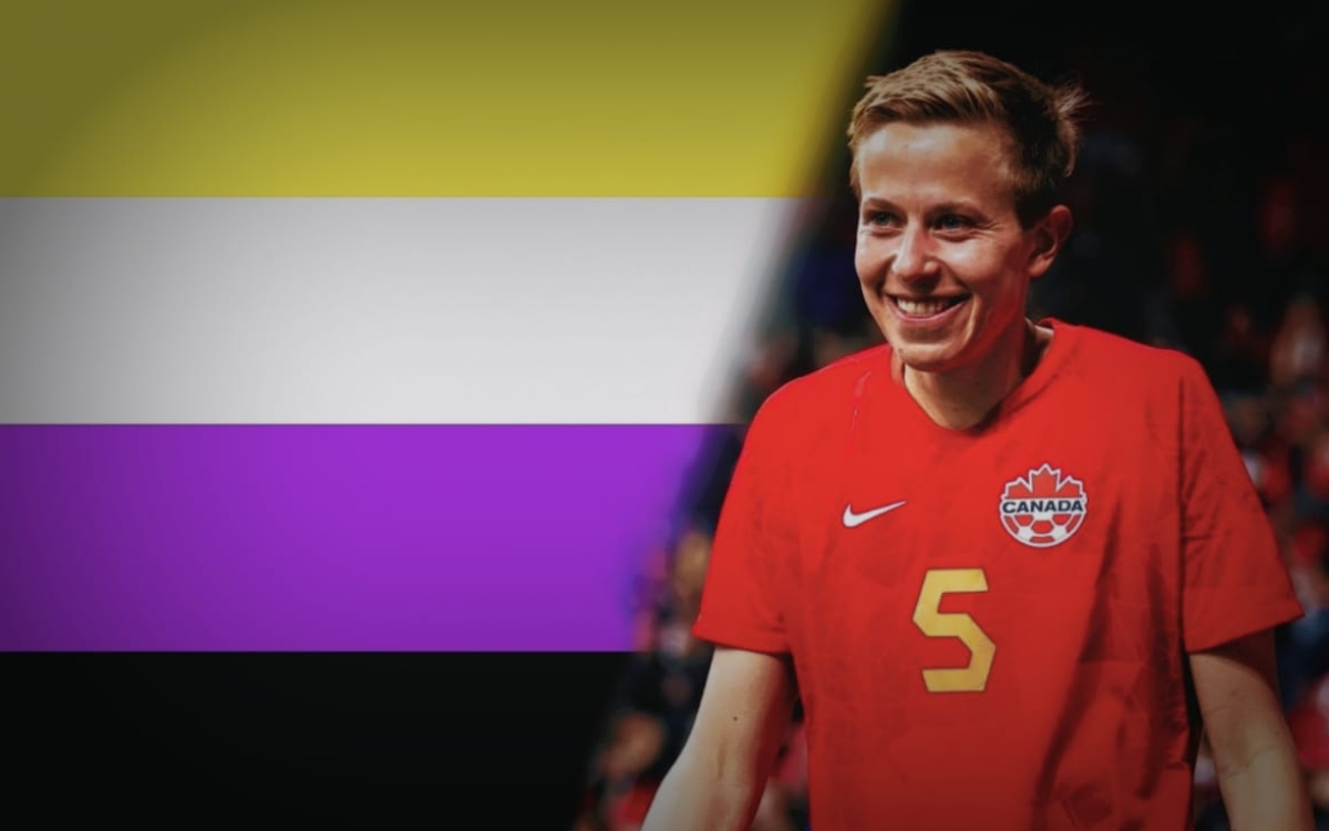 Quinn, first non-binary trans person to participate in a Women's World Cup