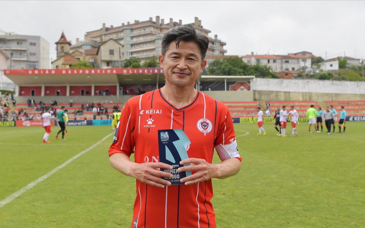 Kazuyoshi Miura, de 56 anos, renova contrato com a Oliveirense |  Tweetar