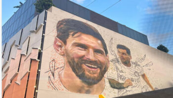 Recibirán a Leo Messi con un mural de 20 metros en Miami | Video