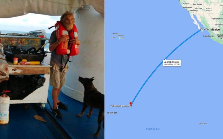 Náufrago planeaba viajar con su perrita de La Paz a la Polinesia Francesa en catamarán: Grupomar