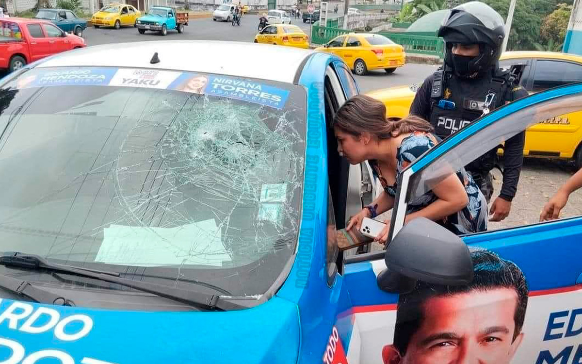 After the assassination of Villavicencio, the car of a candidate for the Ecuadorian parliament is shot at.