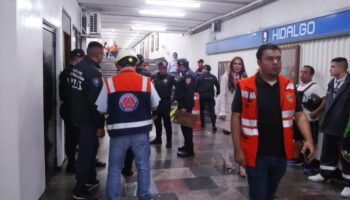 Dos jóvenes, hombre y mujer, son arrollados por el tren en Metro Hidalgo