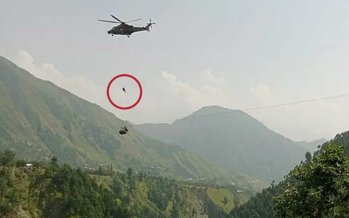 Video |  It was the rescue of two children stuck in a cable car at an altitude of 274 meters.