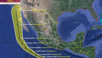 Se forma tormenta tropical 'Hilary' al sur | Conoce los estados que afectará