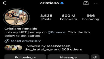 Cristiano Ronaldo es la persona con más ingresos económicos en Instagram | Tuit