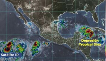 Se forma depresión tropical en la Península de Yucatán