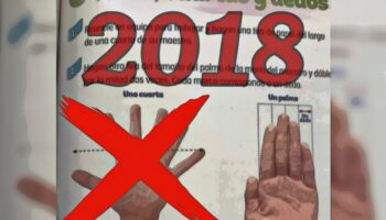 Foto de mano con 6 dedos es de 2018, no de los nuevos libros de texto: EFE
