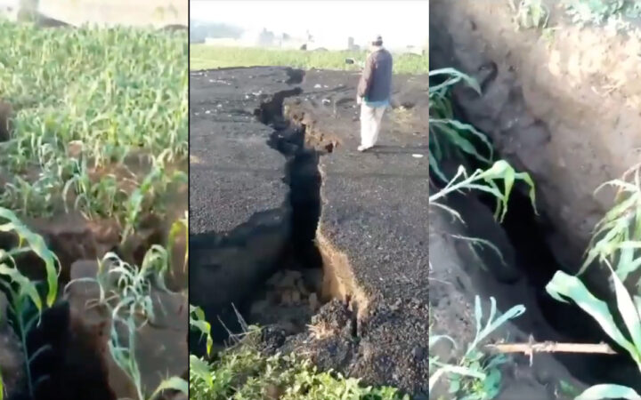 ¡Se abre la tierra! Aparece grieta de 500 metros en Cocotitlán | Video ¡Se abre la tierra! Aparece grieta de 500 metros en Cocotitlán | Video