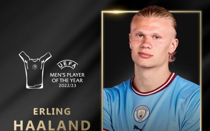 Erling Haaland, nombrado mejor jugador del año de la UEFA
