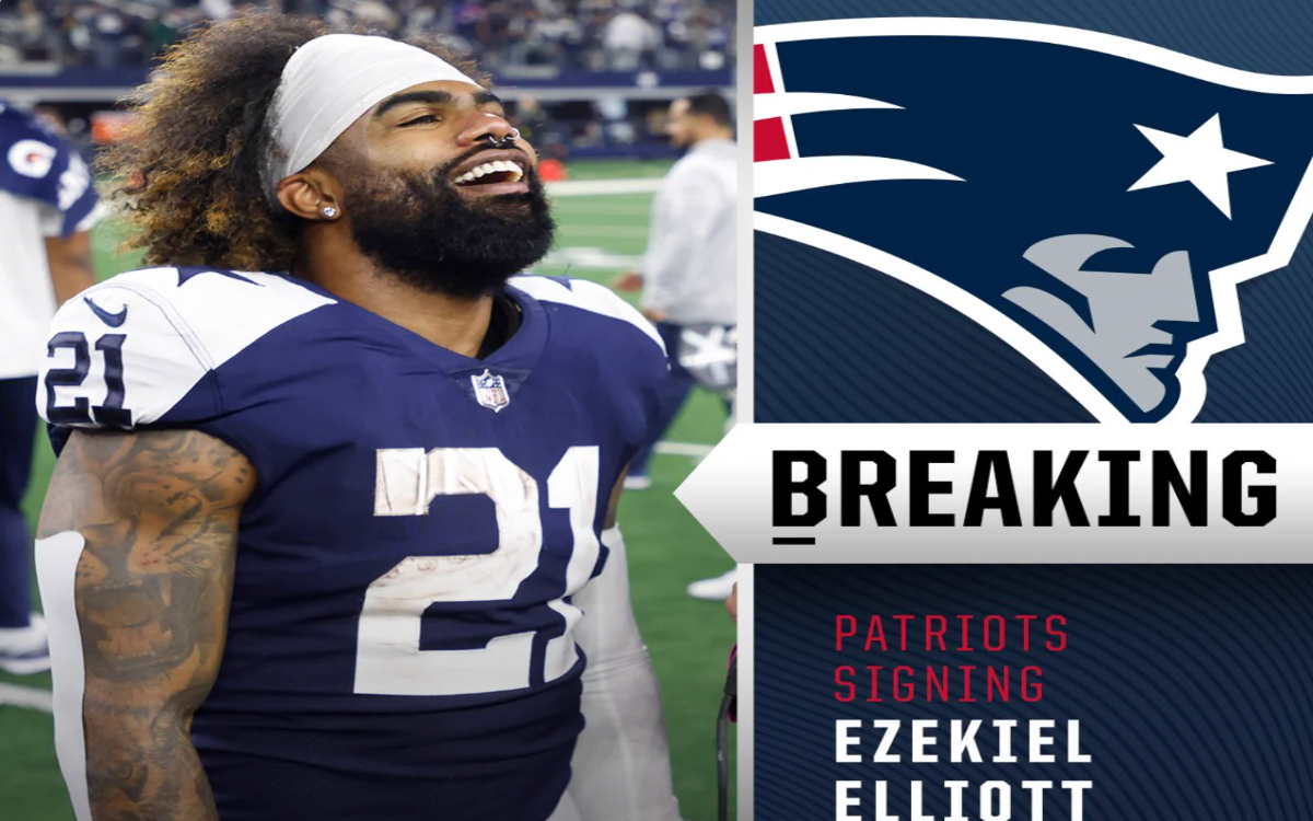 NFL: Ezekiel Elliott, ex Vaquero, firma con los Patriotas | Video ...