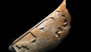 Encuentran en Palenque una nariguera; debió usarse para personificar al dios maya del maíz, advierten investigadores