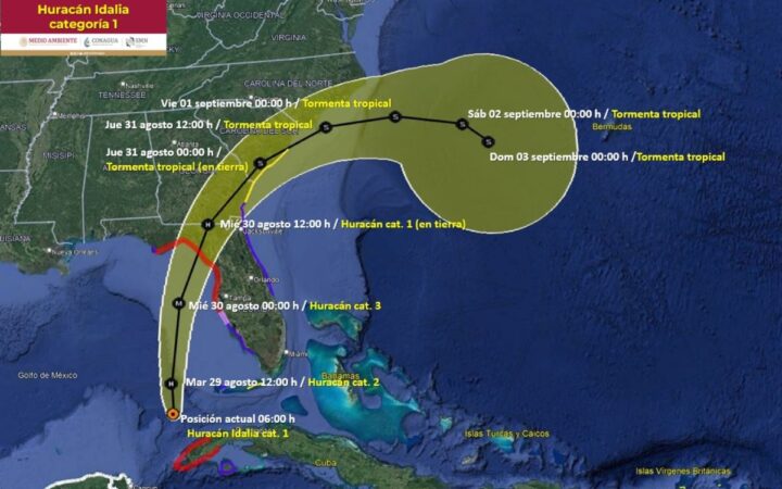 Tormenta 'Idalia' se intensifica a huracán Tormenta 'Idalia' se intensifica a huracán