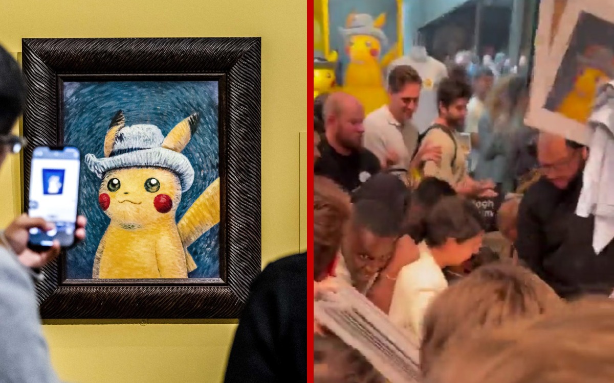 Carta de Pikachu causa o caos no museu Van Gogh