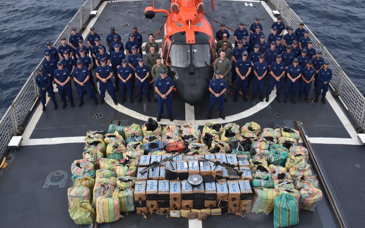 US Coast Guard seizes  million worth of drugs in Caribbean and Pacific