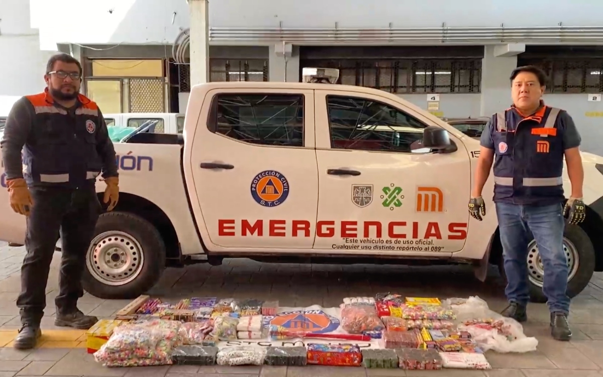 Metro: decomisan 98 kilos de pirotecnia en sus instalaciones Metro: decomisan 98 kilos de pirotecnia en sus instalaciones