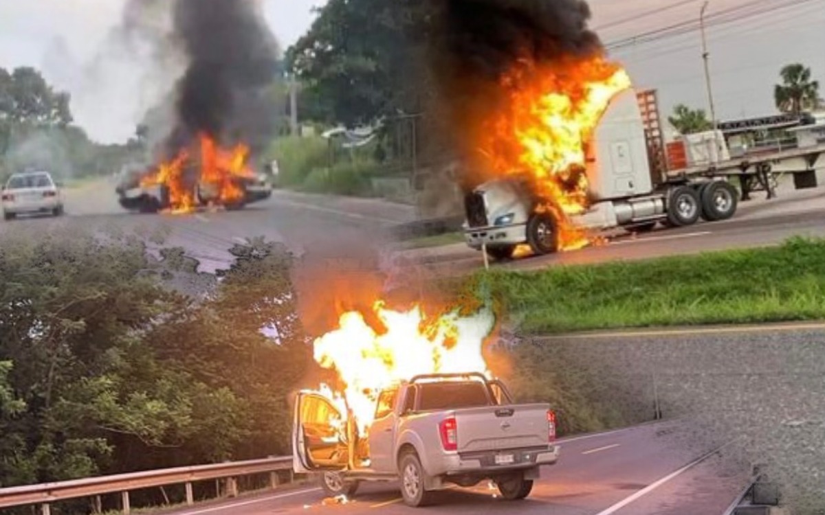 Videos | Terror en Tabasco: Aprehensión de líder criminal desata balacera y quema de coches