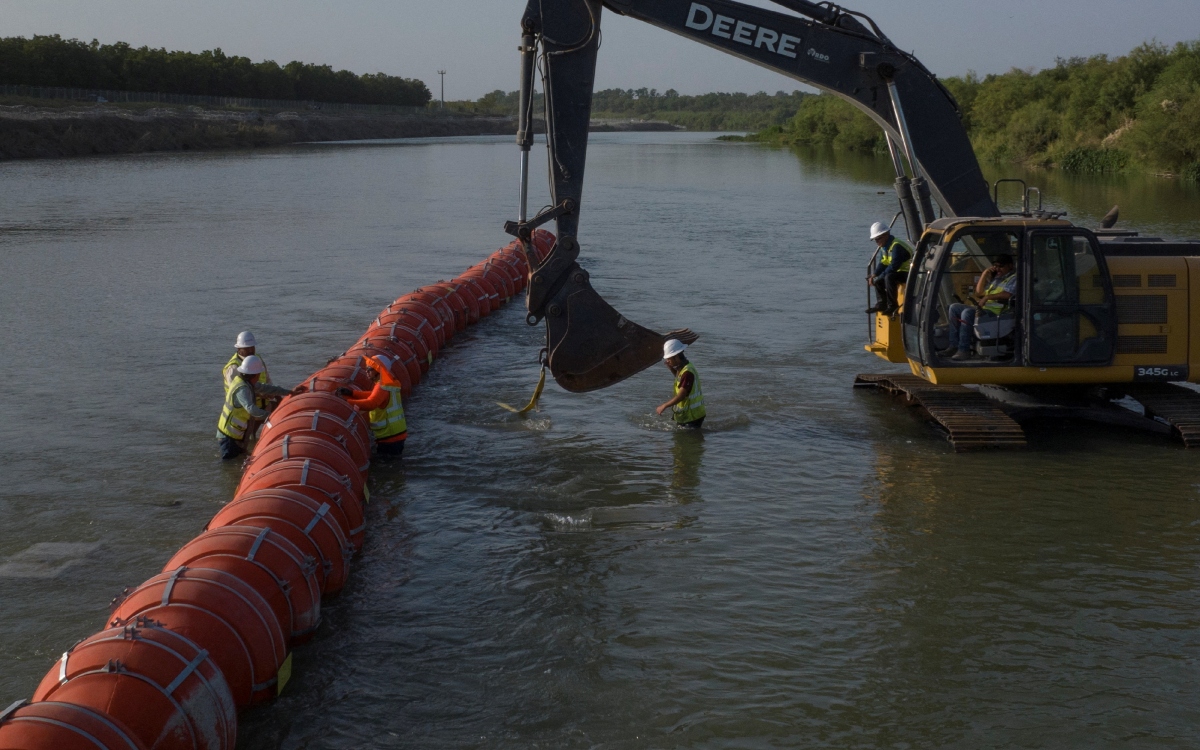 México celebra fallo de Tribunal contra Texas que rechaza mantener boyas en Río Bravo