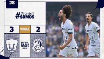 Liga MX:  Da Gabriel Fernández la victoria a Pumas sobre el líder San Luis en CU | Video