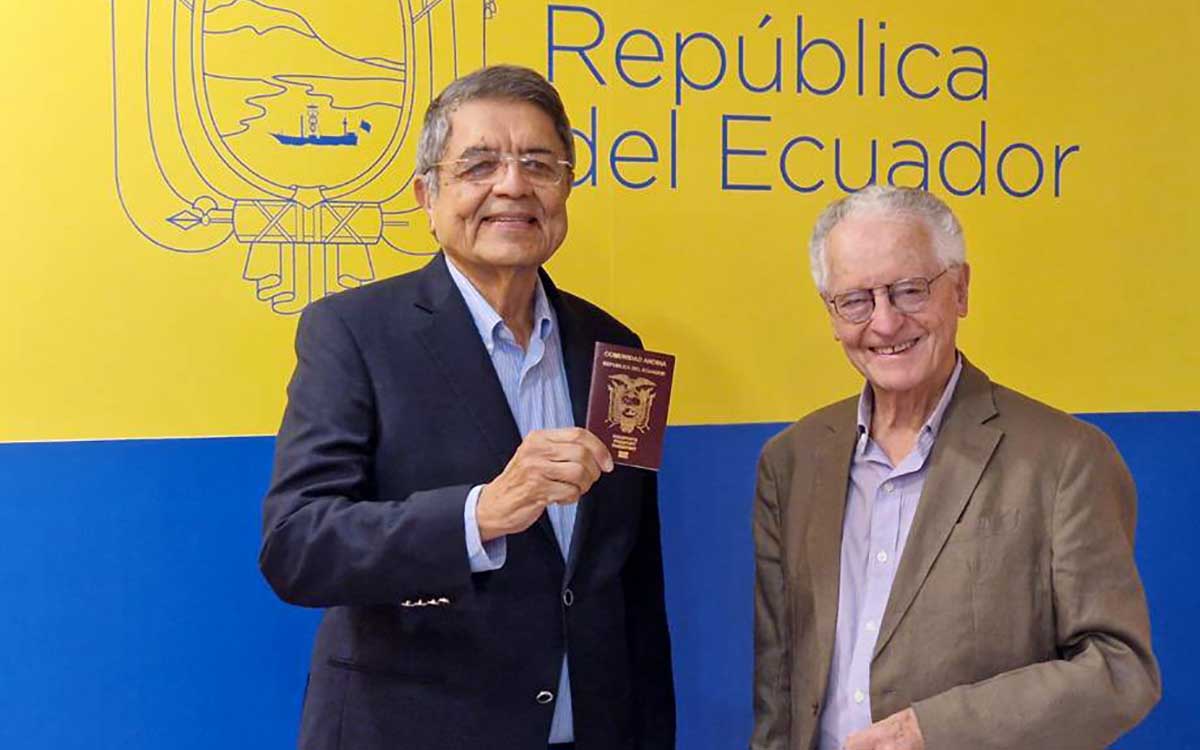 Writer Sergio Ramirez received Ecuadorian citizenship after being stripped of his Nicaraguan citizenship.