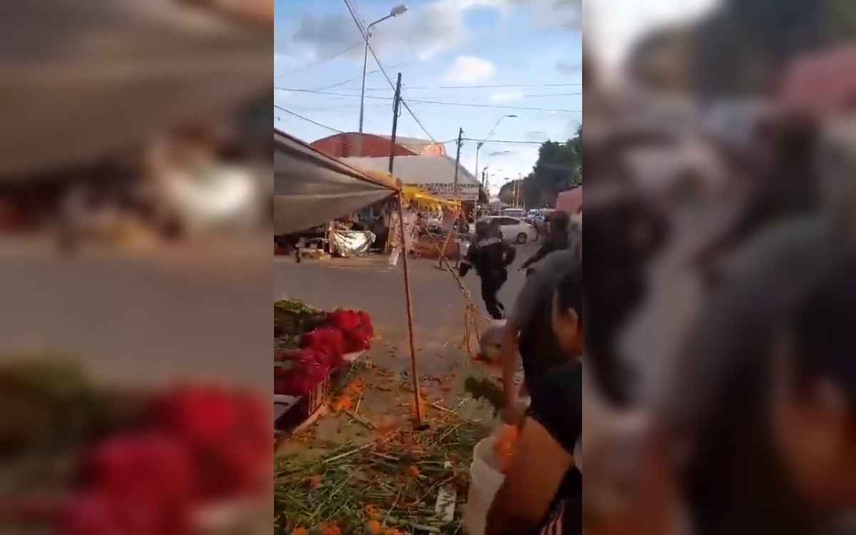 Balacera en mercado de Puebla deja 4 muertos