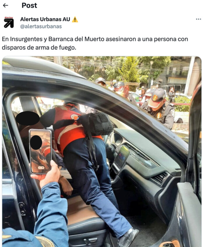 Asesinan A Un Hombre En Barranca Del Muerto E Insurgentes | Aristegui ...