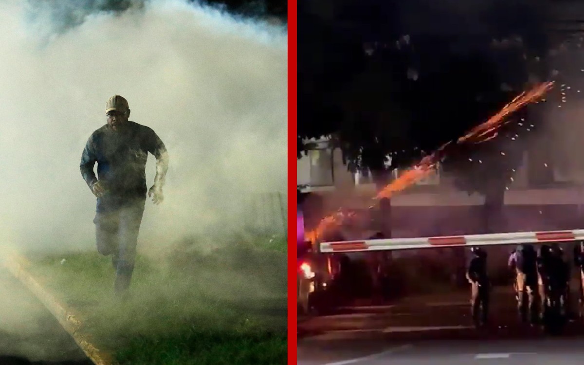 Videos |  With tear gas, they try to disperse a peaceful demonstration in Panama