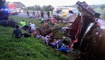 Accidente en Chiapas deja 10 migrantes muertos y 15 heridos