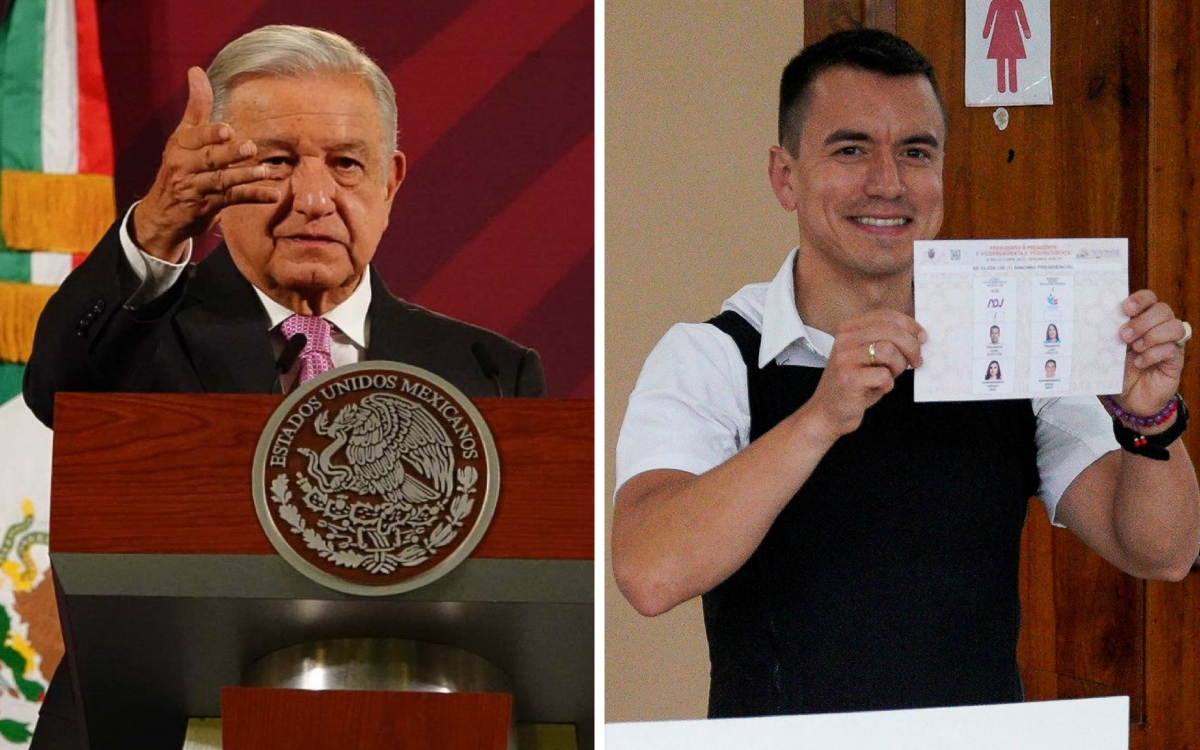 AMLO felicita a Daniel Noboa por ganar las elecciones de Ecuador