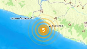 Se registra sismo en Zihuatanejo, Guerrero, de magnitud 4.4 mientras pasa huracán Otis