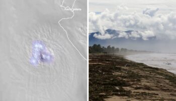 Así se vio el ojo del huracán 'Lidia' antes de tocar tierra | Video