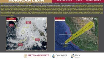Lidia alcanzó categoría 4 y es 'un peligroso huracán': Meteorológico