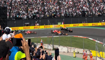 F1: Lamenta Leclerc percance que dejó fuera a Checo Pérez del GP de México | Video
