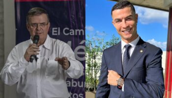 ¡Siuuu! Ebrard se motiva con audios de CR7 | Video