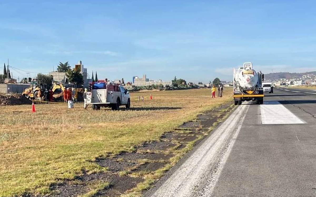 Suspenden clases en Pachuca por derrame de combustible en aeropuerto