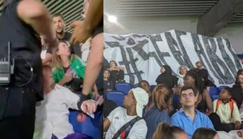 Video | Denuncian 'violencia' de la seguridad del PSG por mostrar una pancarta de apoyo a Jenni Hermoso